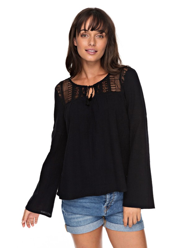 roxy, Sweet Sunshine Long Sleeve Top, ANTHRACITE (kvj0) 0 Sweet Sunshine Long Sleeve Top Black ERJWT03200 Roxy
