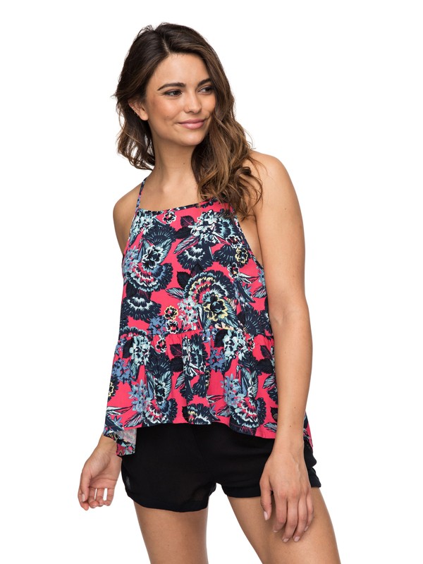roxy, Fantasy Velvet Tribes Strappy Top, ROUGE RED MAHNA MAHNA (mlj5) 0 Fantasy Velvet Tribes Strappy Top Pink ERJWT03205 Roxy