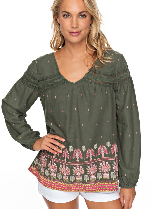 roxy, PHOENIX LEGEND, THYME PERFECT WAVE BORDER (cqy6) 0 PHOENIX LEGEND Brown ERJWT03216 Roxy