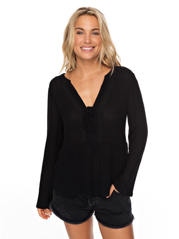 roxy, Nevada View Long Sleeve Top, ANTHRACITE (kvj0) 0 Nevada View Long Sleeve Top Black ERJWT03218 Roxy