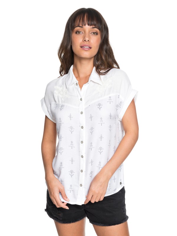 WESTERNWINDOW J WVTP XWBB ERJWT03220 0 Western Window Short Sleeve Shirt ERJWT03220 Roxy
