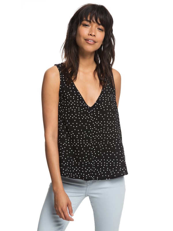 roxy, City Skyline Top, TRUE BLACK DOTS FOR DAYS (kvj8) 0 City Skyline Top Black ERJWT03226 Roxy