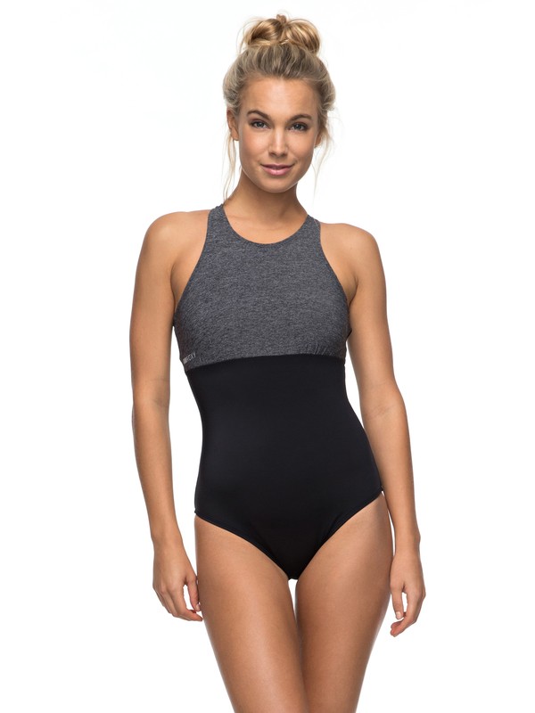 roxy, Keep It ROXY One-Piece Swimsuit, ANTHRACITE (kvj0) 0 Keep It ROXY One-Piece Swimsuit ERJX103082 Roxy