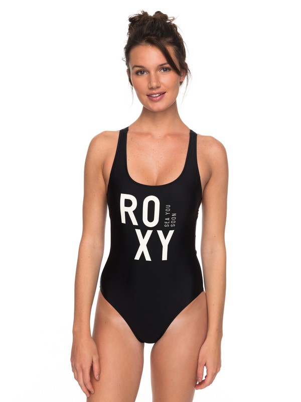 roxy, ROXY Fitness - Maillot de bain une pièce, ANTHRACITE (kvj0) 0 ROXY Fitness - Maillot de bain une pièce Noir ERJX103107 Roxy