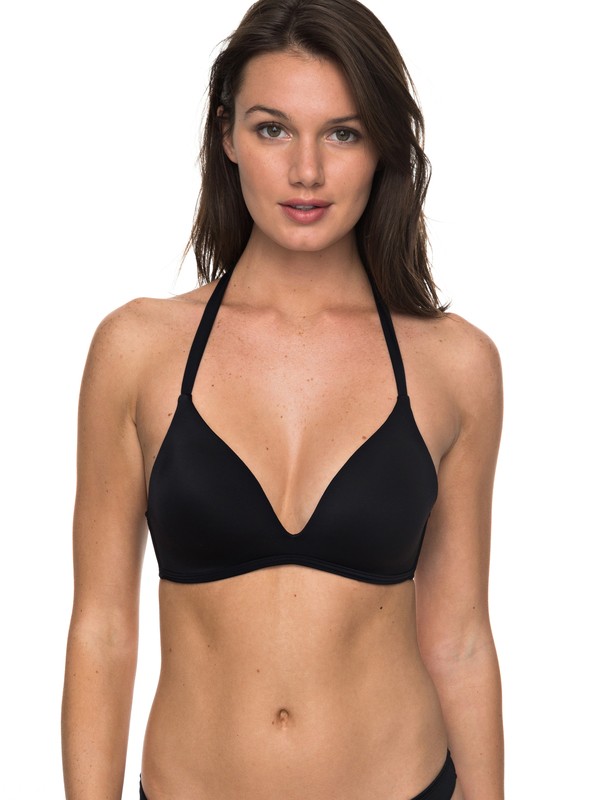 roxy, ROXY Essentials Molded 70's Bikini Top, TRUE BLACK (kvj0) 0 ROXY Essentials Molded 70's Bikini Top ERJX303207 Roxy