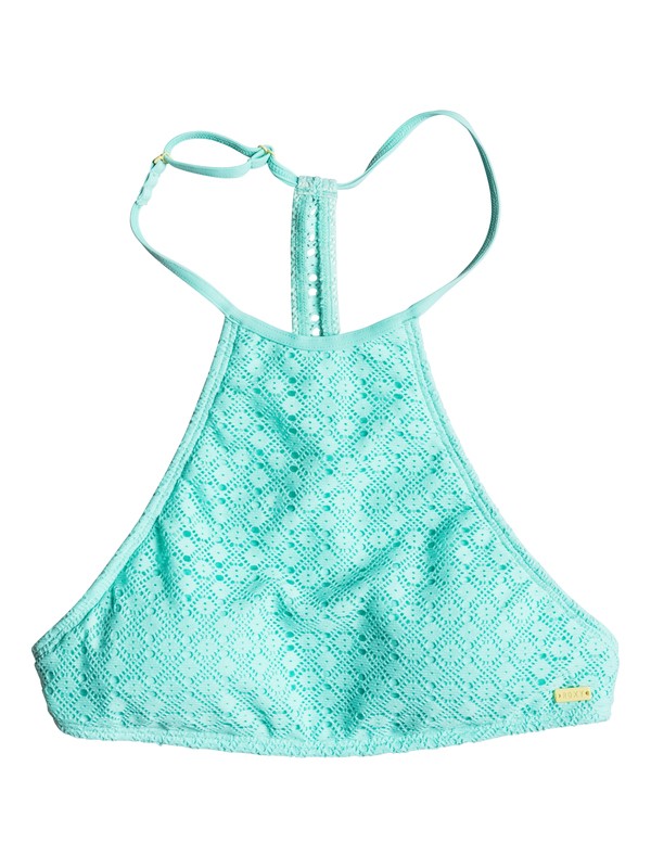 roxy, Dotted Crochet Crop Bikini Top, ANGEL BLUE (bgd0) 0 Dotted Crochet Crop Bikini Top ERJX303224 Roxy