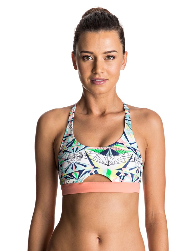 Keep It ROXY - Sporty Bra Bikini Top ERJX303399 0 Keep It ROXY Sporty Bra Bikini Top ERJX303399 Roxy