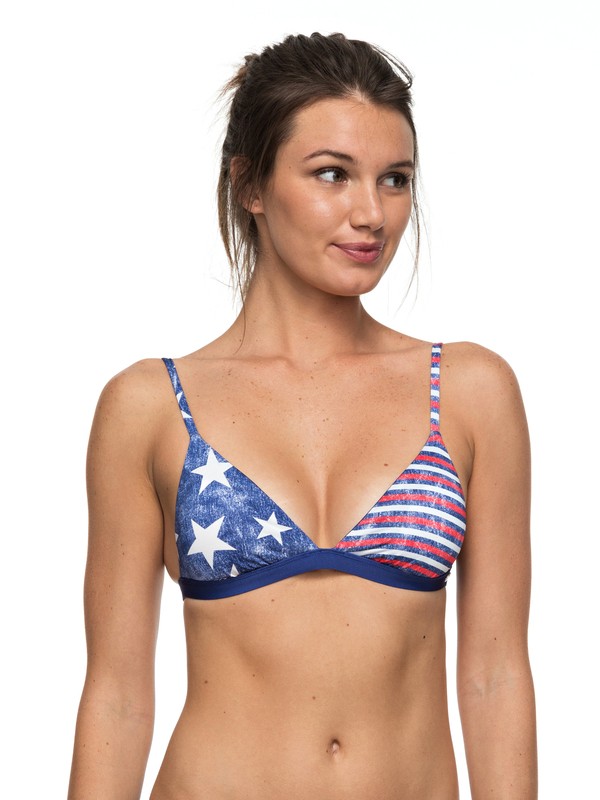 STAR DAY REV FIXED TRI ERJX303450 0 Star Day Reversible Bikini Top ERJX303450 Roxy