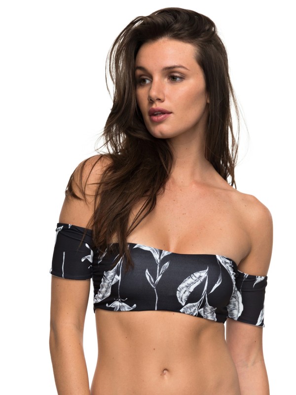 roxy, PRT STRAPPY LOVE SHOULDER CROP, ANTHRACITE LOVE LETTER (kvj8) 0 PRT STRAPPY LOVE SHOULDER CROP ERJX303534 Roxy