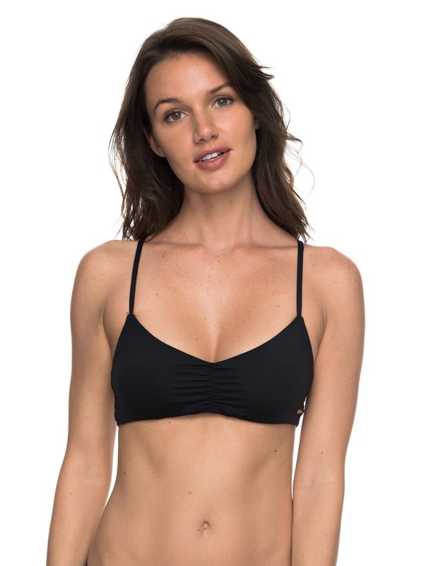 roxy, Softly Love Reversible Athletic Tri Bikini Top, ANTHRACITE (kvj0) 0 Softly Love Reversible Athletic Tri Bikini Top ERJX303568 Roxy