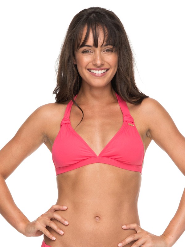 roxy, ROXY Essentials - Halter-Bikinioberteil, ROUGE RED (mlj0) 0 ROXY Essentials - Halter-Bikinioberteil Rosa ERJX303615 Roxy