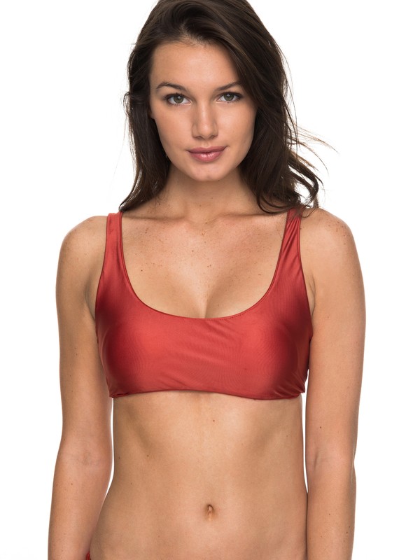 roxy, Softly Love Athletic Bra Bikini Top, TANDOORI SPICE (npq0) 0 Softly Love Athletic Bra Bikini Top Orange ERJX303645 Roxy