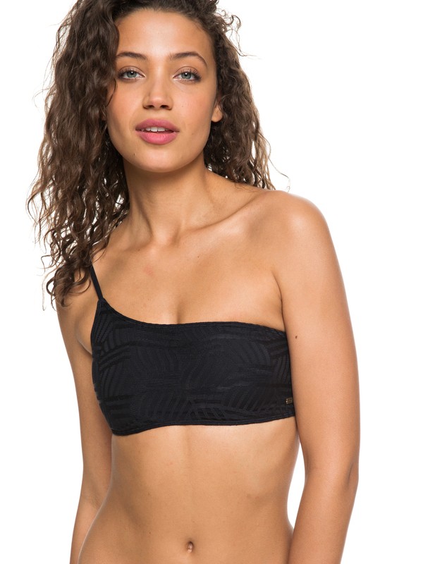 roxy, Top de Bikini tipo Crop Top Isly Of Gods, TRUE BLACK (kvj0) 0 Top de Bikini tipo Crop Top Isly Of Gods Negro ERJX303800 Roxy