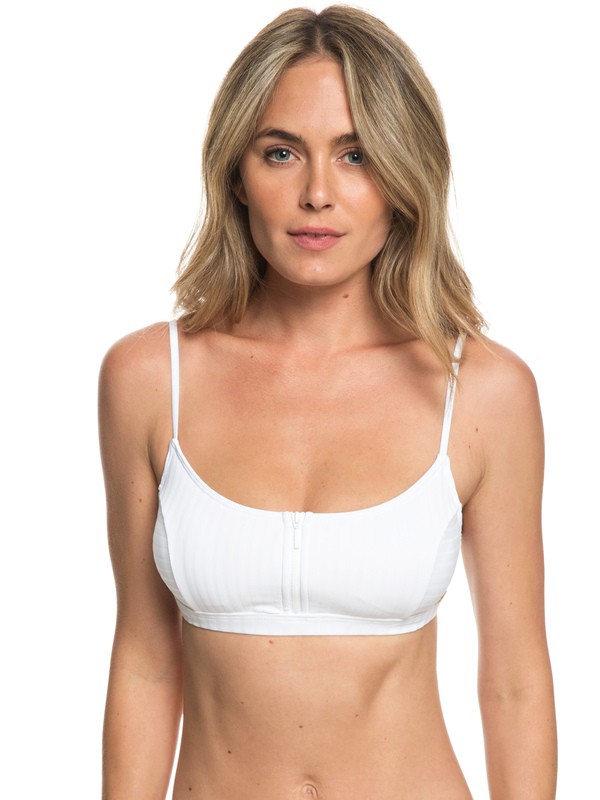 roxy, Color My Life Bralet Bikini Top, BRIGHT WHITE (wbb0) 0 Color My Life Bralet Bikini Top White ERJX303858 Roxy