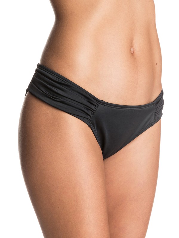 roxy, Surf Essentials Base Girl Bikini Bottoms, TRUE BLACK (kvj0) 0 Surf Essentials Base Girl Bikini Bottoms ERJX403182 Roxy