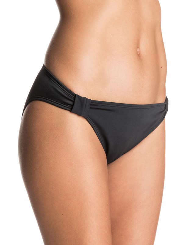 roxy, Surf Essentials 70's Bikini Bottoms, TRUE BLACK (kvj0) 0 Surf Essentials 70's Bikini Bottoms ERJX403184 Roxy