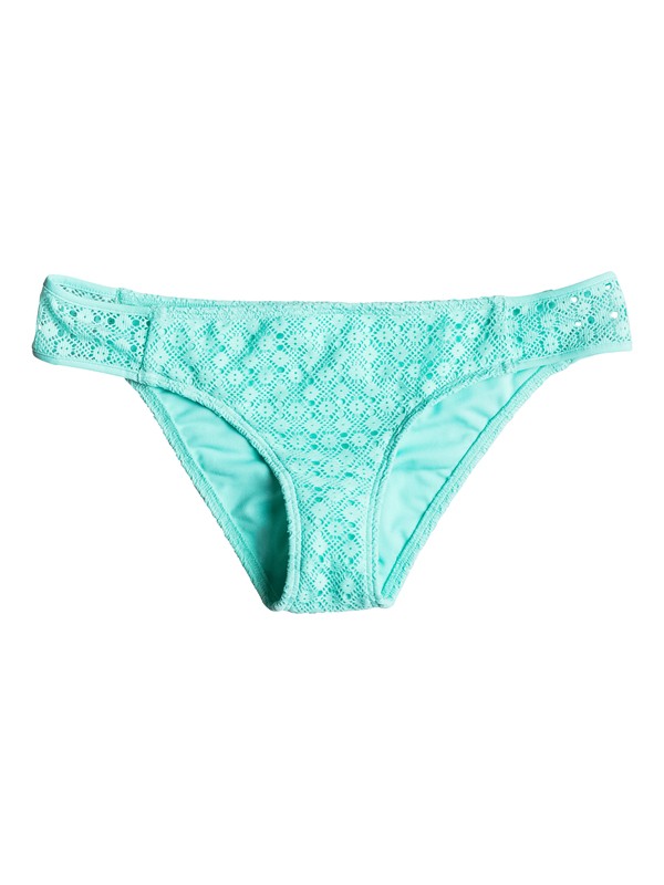 roxy, Dotted Crochet Scooter Bikini Bottoms, ANGEL BLUE (bgd0) 0 Dotted Crochet Scooter Bikini Bottoms ERJX403195 Roxy