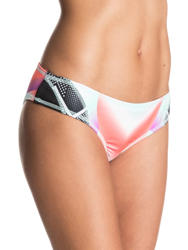 roxy, Pop Surf Scooter Bikini Bottoms, POP SURF OCEAN SPRAY GRANATINA (mlr6) 0 Pop Surf Scooter Bikini Bottoms ERJX403205 Roxy