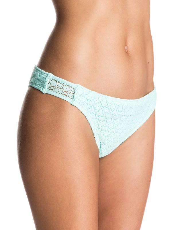 roxy, Dotted Crochet Mini Bikini Bottoms, ANGEL BLUE (bgd0) 0 Dotted Crochet Mini Bikini Bottoms ERJX403235 Roxy