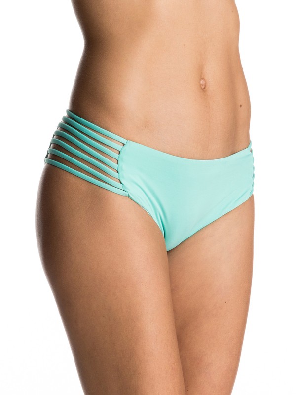 roxy, Strappy Love Shorty Mini Bikini Bottoms, POOL BLUE (bhf0) 0 Strappy Love Shorty Mini Bikini Bottoms ERJX403336 Roxy