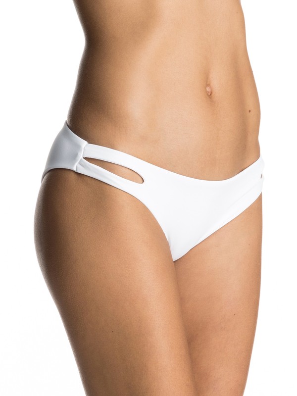 roxy, Strappy Love Scooter Bikini Bottoms, OPTIC WHITE (wbb0) 0 Strappy Love Scooter Bikini Bottoms ERJX403392 Roxy