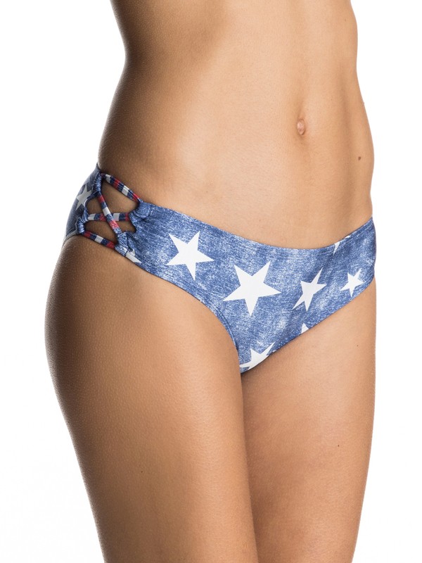STAR DAY STRAPPY 70'S PANT ERJX403408 0 Star Day Strappy 70's Bikini Bottoms ERJX403408 Roxy