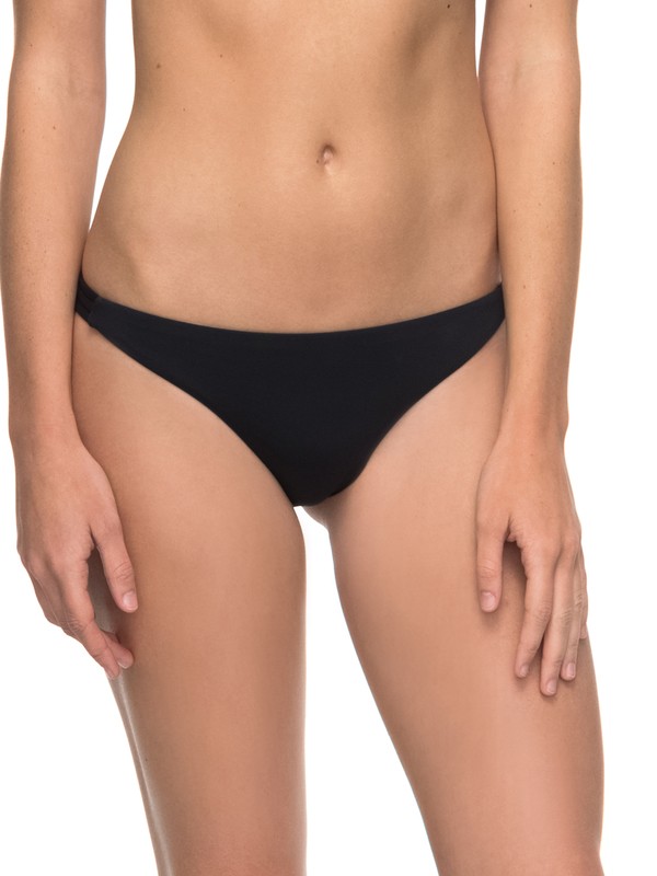 roxy, Strappy Love Surfer Bikini Bottoms, ANTHRACITE (kvj0) 0 Strappy Love Surfer Bikini Bottoms ERJX403464 Roxy