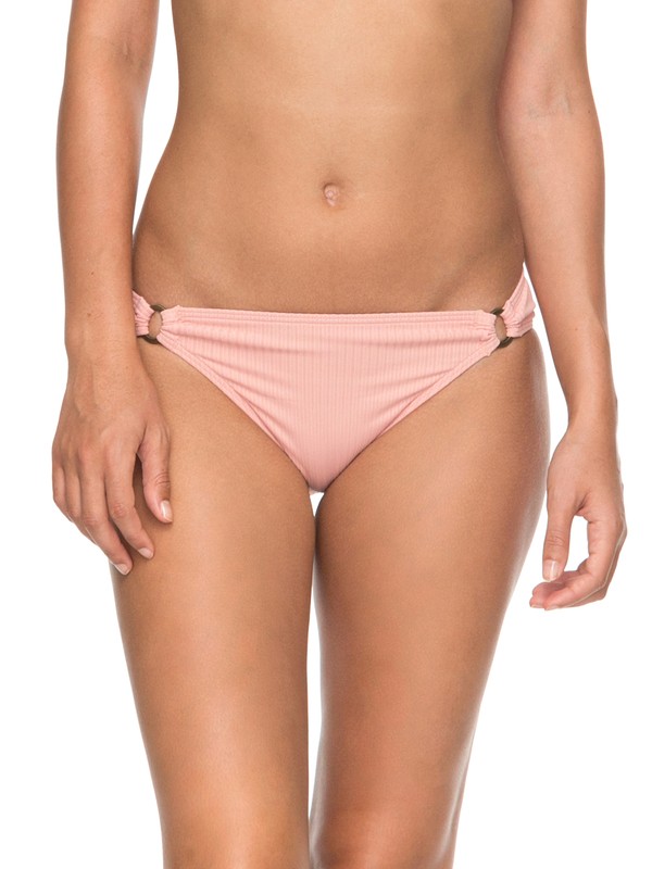 roxy, Waves Only 70s Bikini Bottoms, ROSE TAN (mhb0) 0 Waves Only 70s Bikini Bottoms Pink ERJX403519 Roxy