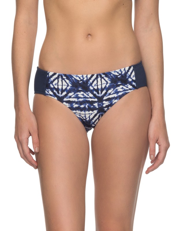 roxy, ROXY Fitness Shorty Bikini Bottoms, DRESS BLUES GEOMETRIC FEELING (btk8) 0 ROXY Fitness Shorty Bikini Bottoms Blue ERJX403536 Roxy
