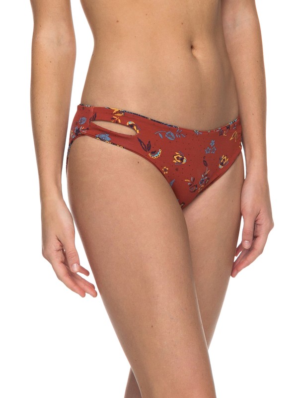 roxy, Softly Love Reversible Full Bikini Bottom, TANDOORI SPICE VELVET TRIBES (npq7) 0 Softly Love Reversible Full Bikini Bottom Orange ERJX403543 Roxy