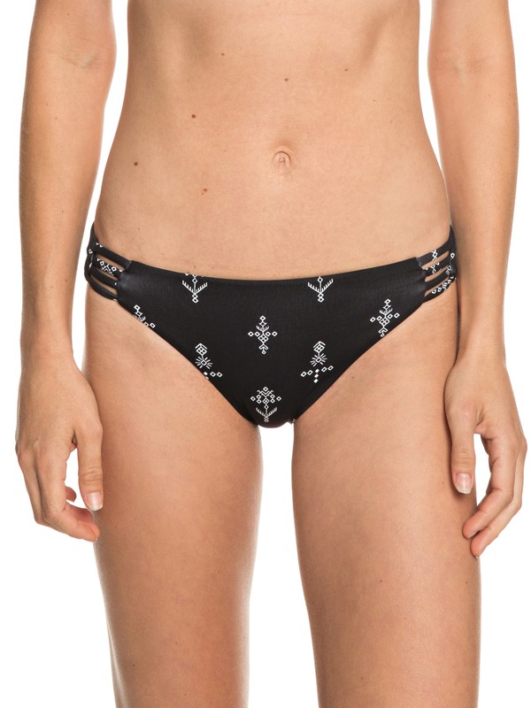 roxy, Softly Love Reversible 70s Bikini Bottoms, ANTHRACITE SIMPLE AZAZ (kvj6) 0 Softly Love Reversible 70s Bikini Bottoms Black ERJX403575 Roxy