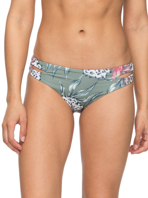 roxy, Little Bandits Full Bikini Bottoms, OLIVE SWIM HOUSE OF THE SUN (glw8) 0 Little Bandits Full Bikini Bottoms Green ERJX403586 Roxy