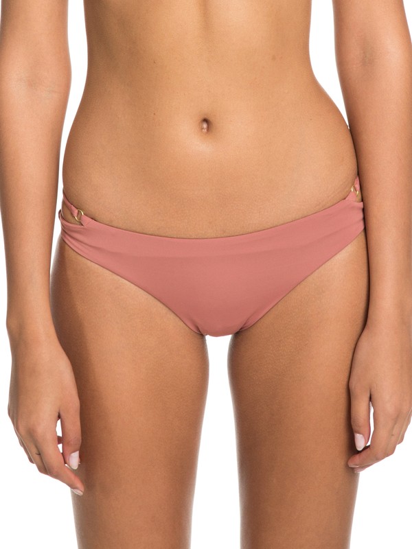roxy, Softly Love Regular Bikini Bottoms, WITHERED ROSE (mmg0) 0 Softly Love Regular Bikini Bottoms Pink ERJX403606 Roxy