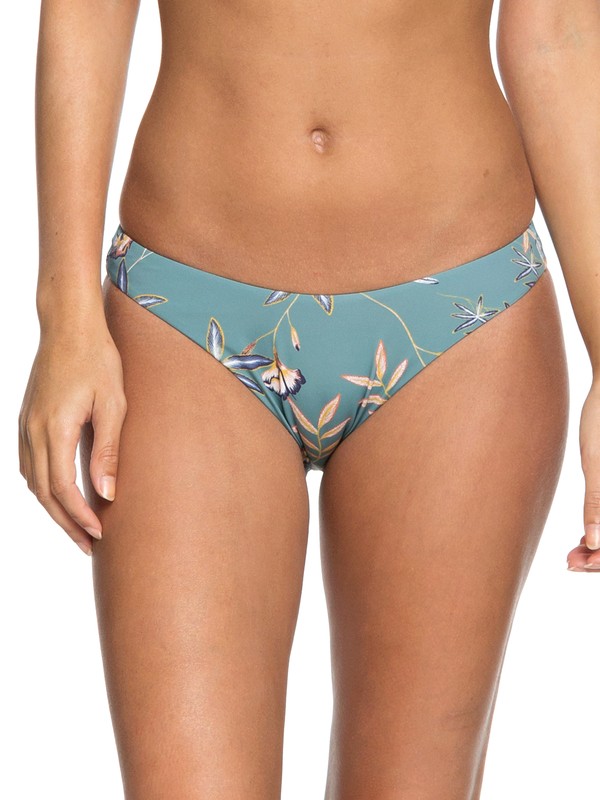 roxy, Softly Love Reversible Moderate Bikini Bottoms, TRELLIS BIRD FLOWER SWIM (bkw7) 0 Softly Love Reversible Moderate Bikini Bottoms ERJX403609 Roxy