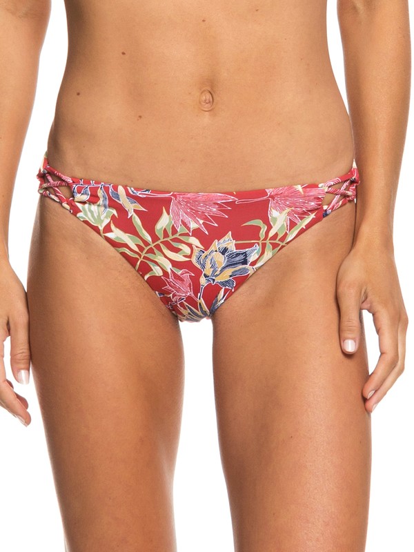 roxy, Softly Love Reversible Moderate Bikini Bottoms, CARDINAL VIVIAN SMALL SWIM (rpe6) 0 Softly Love Reversible Moderate Bikini Bottoms Red ERJX403655 Roxy