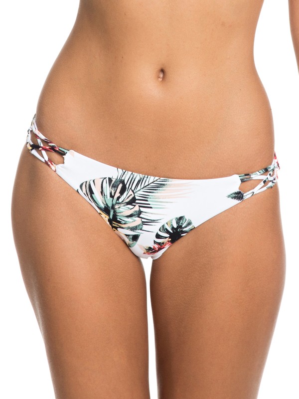 roxy, Softly Love Reversible Moderate Bikini Bottoms, BRIGHT WHITE TROP NIGHTS BIG S (wbb8) 0 Softly Love Reversible Moderate Bikini Bottoms White ERJX403655 Roxy