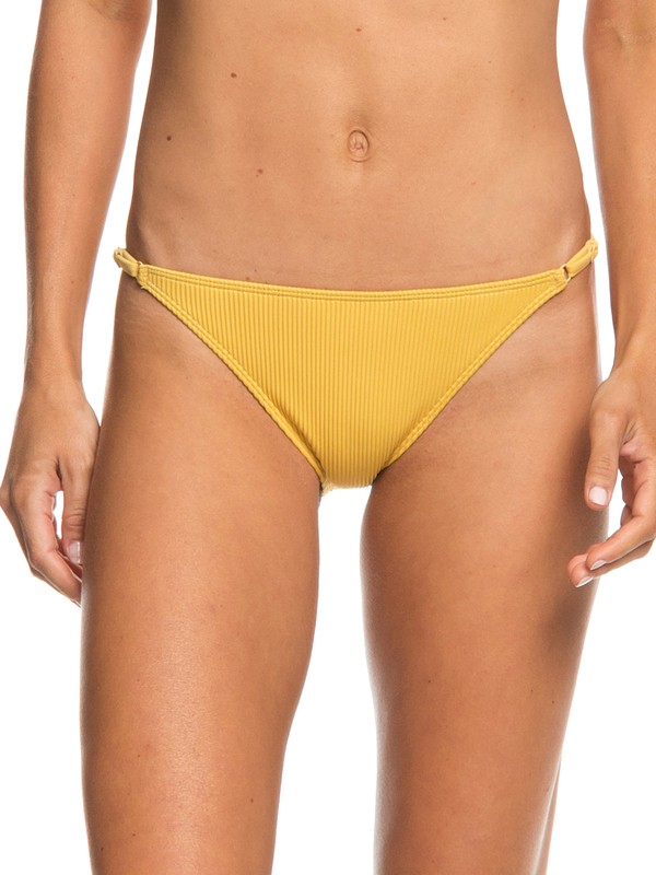 roxy, Uluwatu Waves Moderate Bikini Bottoms, OCHRE (yhv0) 0 Uluwatu Waves Moderate Bikini Bottoms Yellow ERJX403658 Roxy