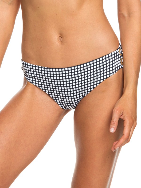 roxy, Beach Classics Full Bikini Bottoms, BRIGHT WHITE VICHY SWIM (wbb1) 0 Beach Classics Full Bikini Bottoms White ERJX403684 Roxy