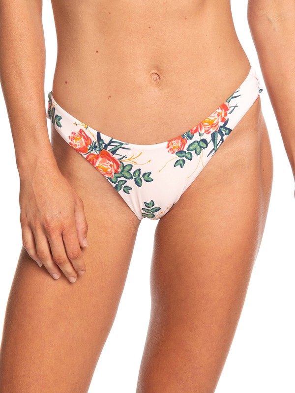 roxy, Beach Classics Reversible High Leg Bikini Bottoms, CLOUD PINK GARDEN LILY SWIM (mcw6) 0 Beach Classics Reversible High Leg Bikini Bottoms Pink ERJX403688 Roxy