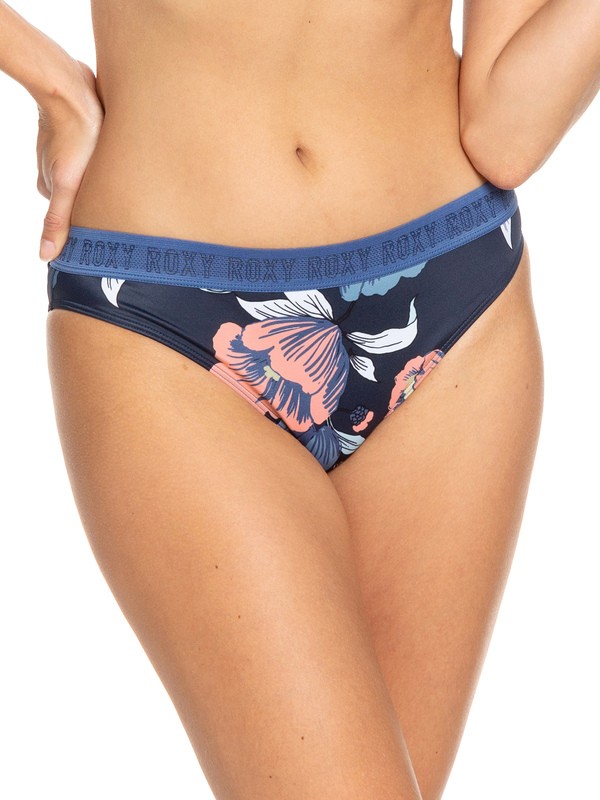 roxy, ROXY Fitness Full Bikini Bottoms, MED BLUE FULL FLOWERS SW (bte1) 0 ROXY Fitness Full Bikini Bottoms Blue ERJX403693 Roxy