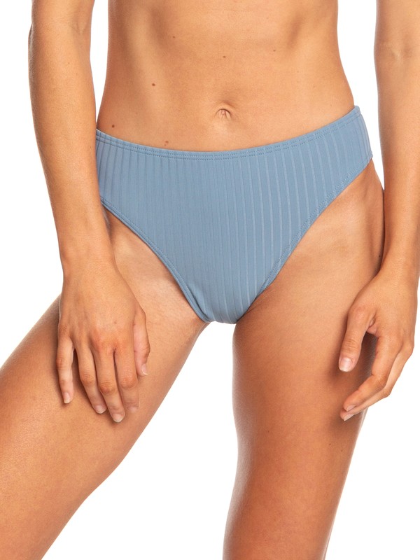 roxy, Color My Life High Leg Bikini Bottoms, BLUE MIRAGE (bmk0) 0 Color My Life High Leg Bikini Bottoms Blue ERJX403698 Roxy