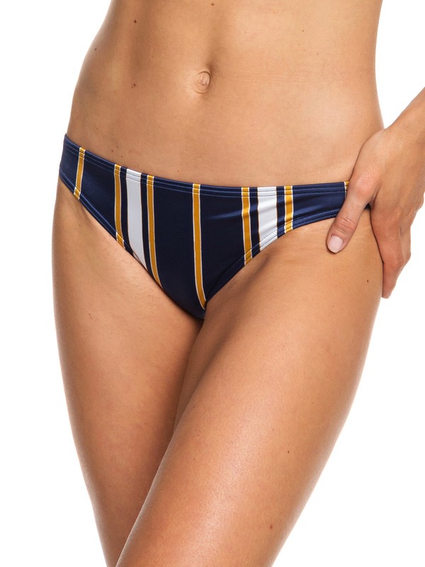 roxy, Romantic Senses Moderate Bikini Bottoms, MEDIEVAL BLUE MACY STRIPE SWIM (bte3) 0 Romantic Senses Moderate Bikini Bottoms Blue ERJX403700 Roxy