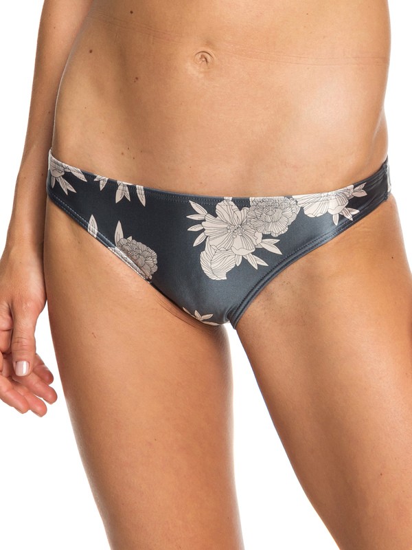 roxy, Romantic Senses Moderate Bikini Bottoms, TURBULENCE ROSE AND PEARLS SW (kym6) 0 Romantic Senses Moderate Bikini Bottoms Black ERJX403700 Roxy