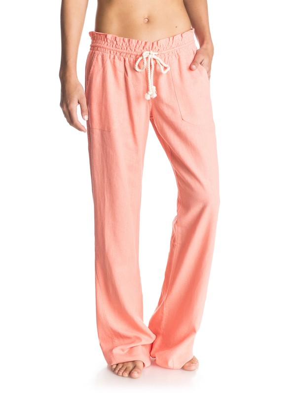 roxy, Oceanside Beach Pants, SUNKISSED CORAL (mge0) 0 Oceanside Beach Pants ERJX603003 Roxy