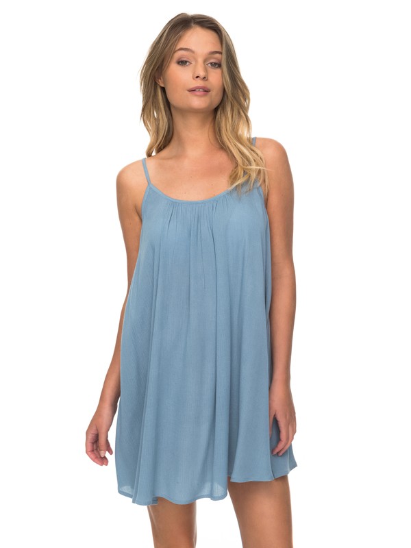 roxy, Windy Fly Away - Strappy Dress for Women, BLUE SHADOW (bkq0) 0 Windy Fly Away - Strappy Dress for Women Blue ERJX603012 Roxy