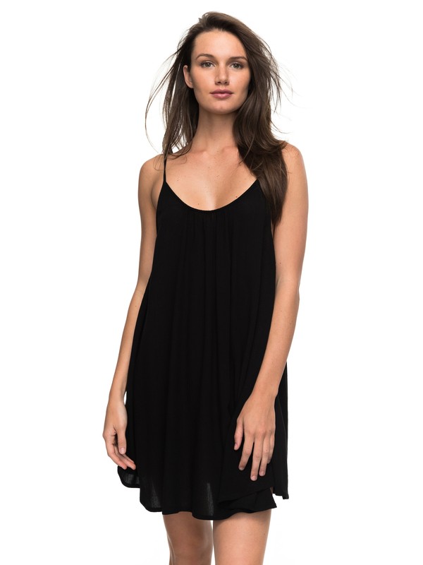 roxy, Windy Fly Away - Riemchenkleid für Frauen, TRUE BLACK (kvj0) 0 Windy Fly Away - Riemchenkleid für Frauen Schwarz ERJX603012 Roxy