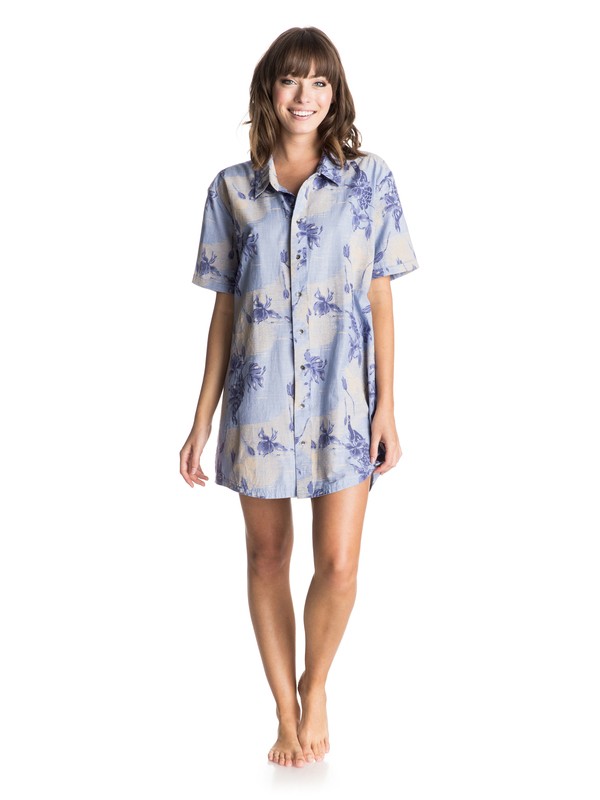 roxy, My Heritage Beach Shirt, VINTAGE HERITAGE COMBO CHAMBRA (pmk6) 0 My Heritage Beach Shirt ERJX603014 Roxy