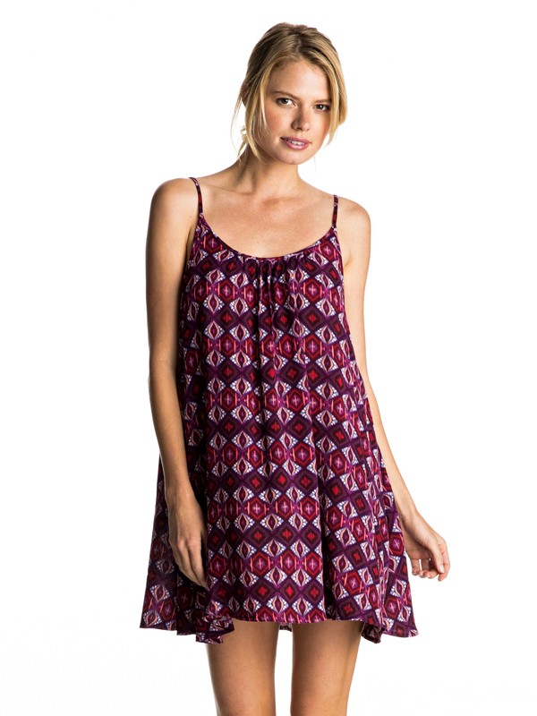 WINDY FLY AWAY PRINT DRESS 2 ERJX603074 0 Windy Fly Away Print Cover Up Dress ERJX603074 Roxy