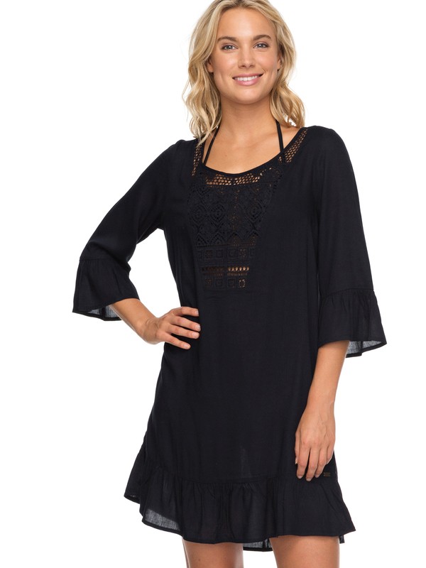 roxy, Cacti Tazia Cover Up, ANTHRACITE (kvj0) 0 Cacti Tazia Cover Up Black ERJX603119 Roxy