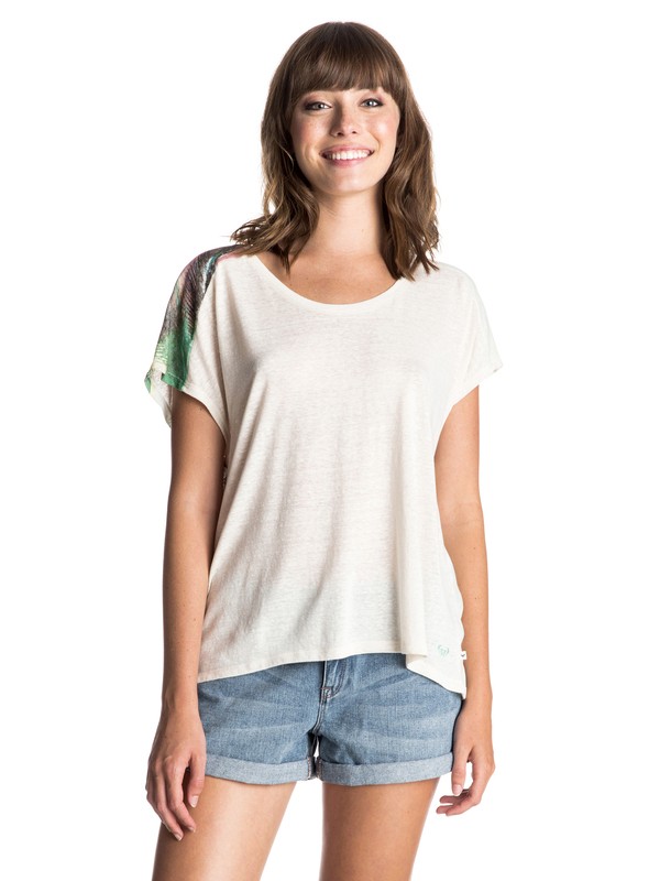 roxy, Fashion Dolman Palm Sundays Tee, SAND PIPER (wcd0) 0 Fashion Dolman Palm Sundays Tee ERJZT03403 Roxy